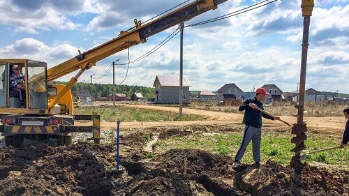 Свайно-ростверковый фундамент в Вилейке