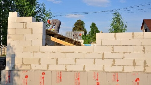 Укладка газосиликатных блоков в Вилейке