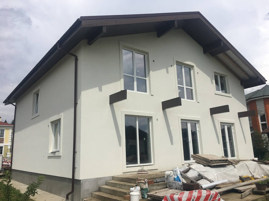 Утепление фасада дома снаружи в Вилейке