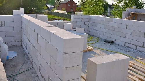 Кладка блоков в Вилейке
