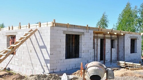 Кладка стен из блоков в Вилейке